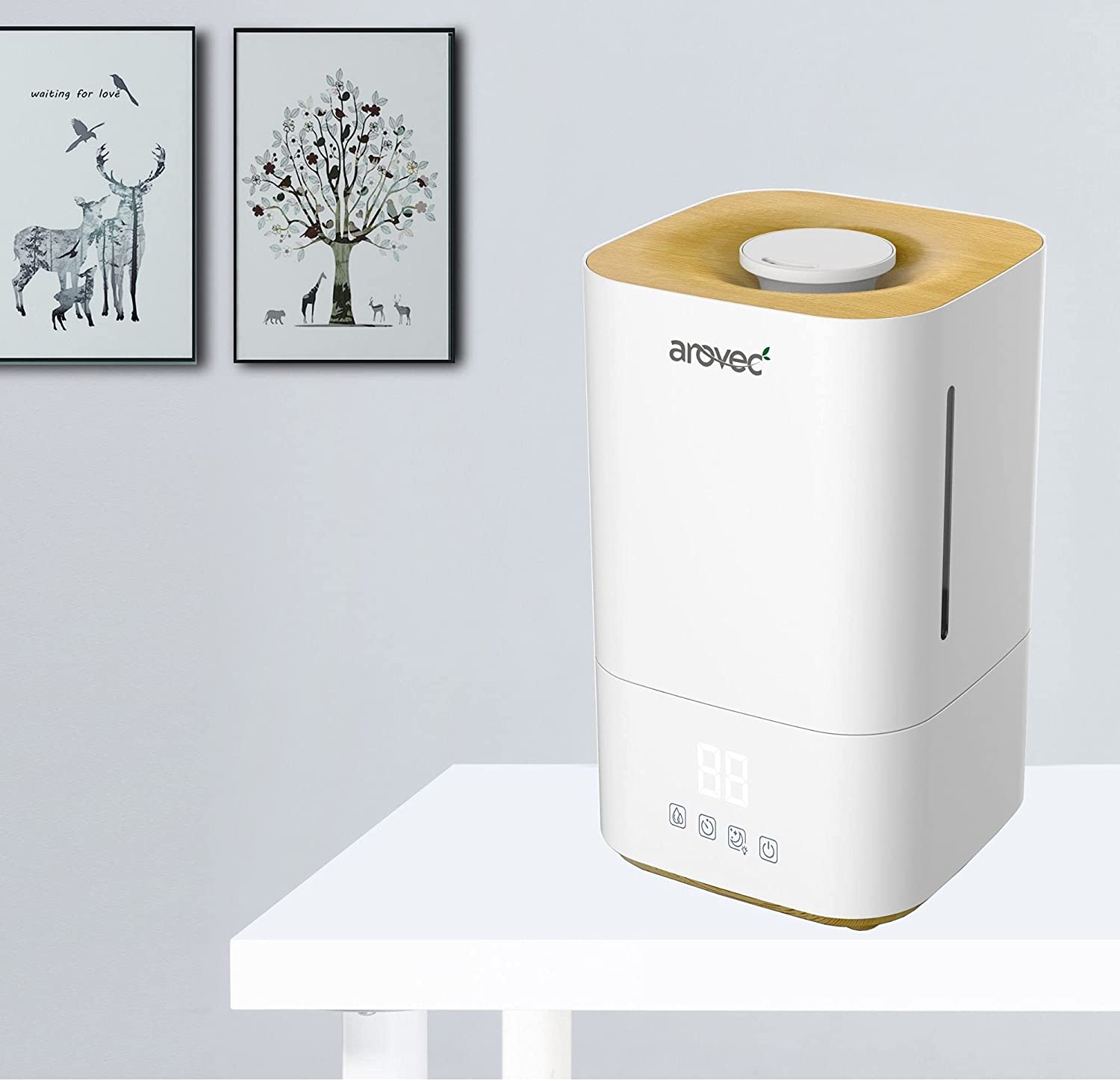 AROVEC Ultrasonic Top-Fill Cool Mist Humidifier, AroMist-TF4