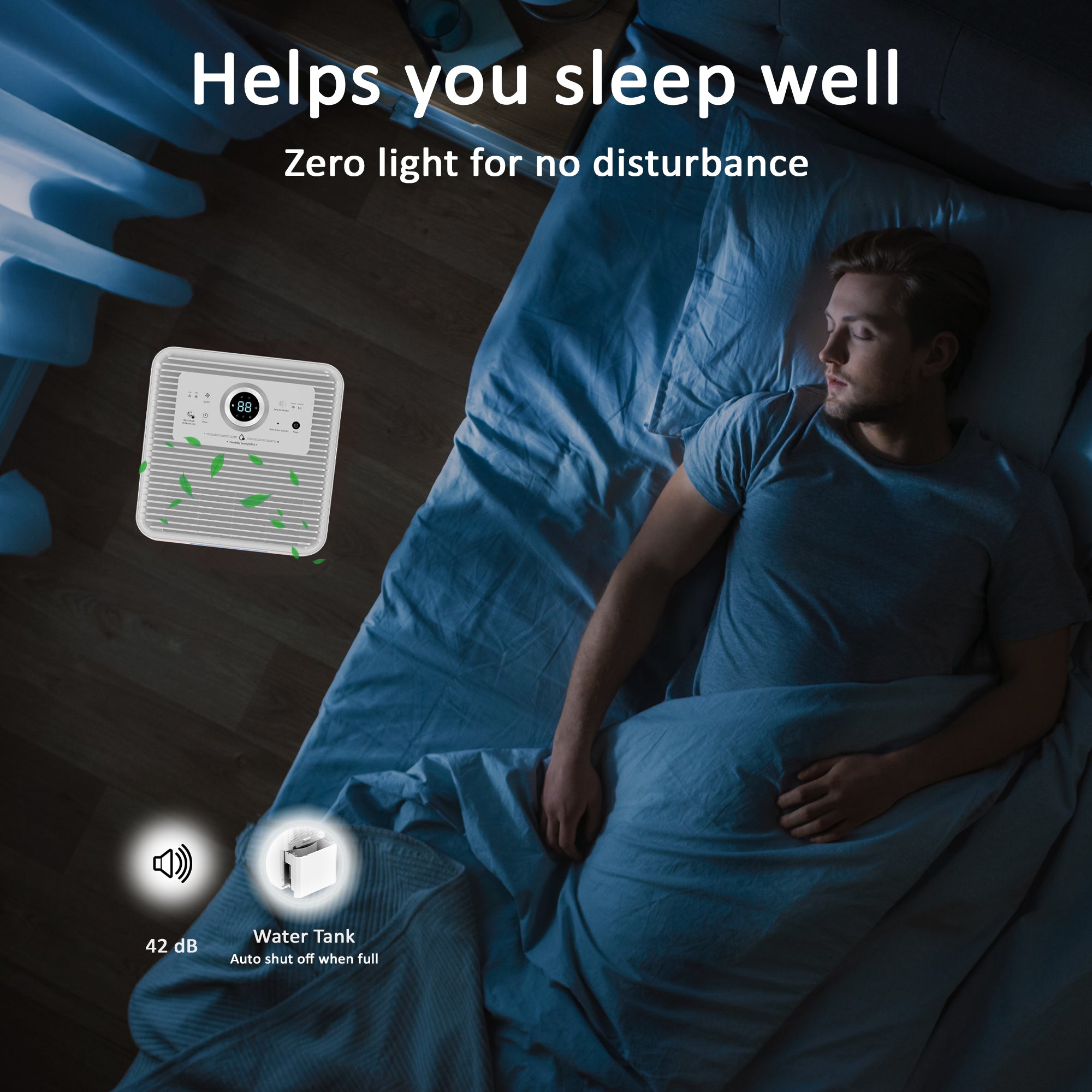 AROVEC Smart Dehumidifier & Air Purifier 2-in-1 Functionality, AroDry-P16