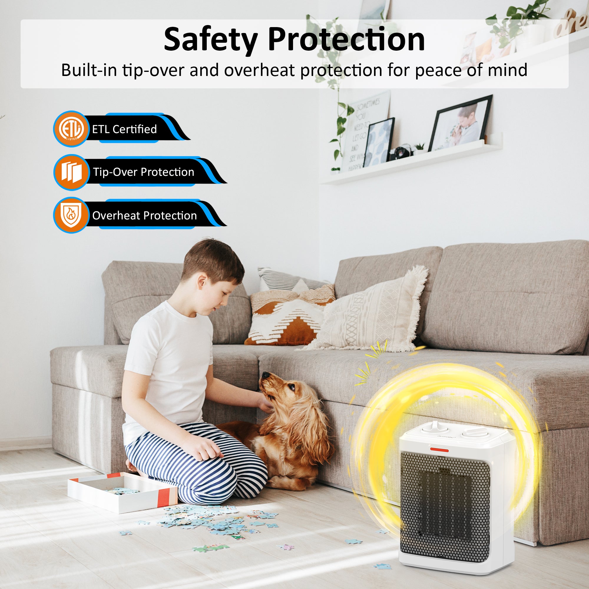 AROVEC 1800W Ceramic Space Heater, AVHT-FC180N