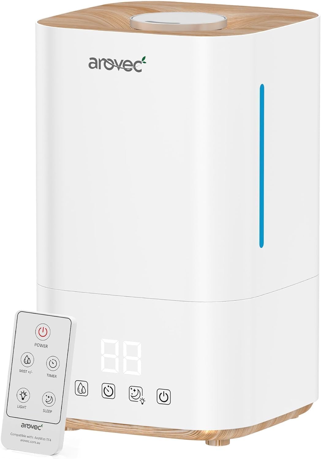 AROVEC Ultrasonic Top-Fill Cool Mist Humidifier, AroMist-TF4