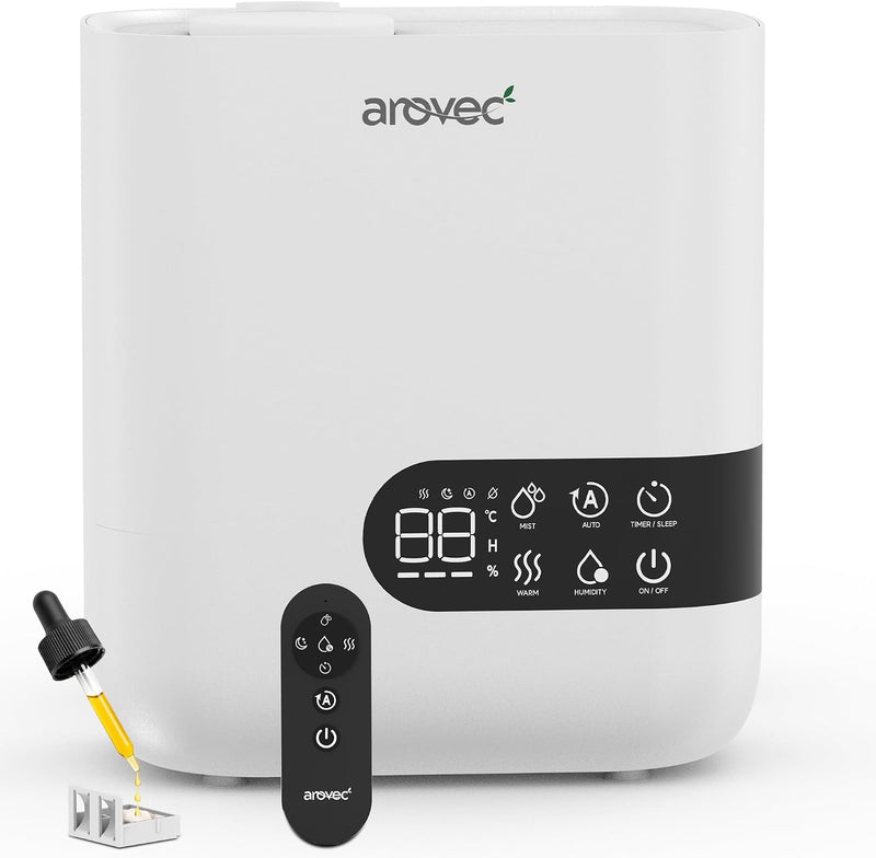 AROVEC Humidifier & Aroma Diffuser, Top Fill 4.5L, AroMist-450