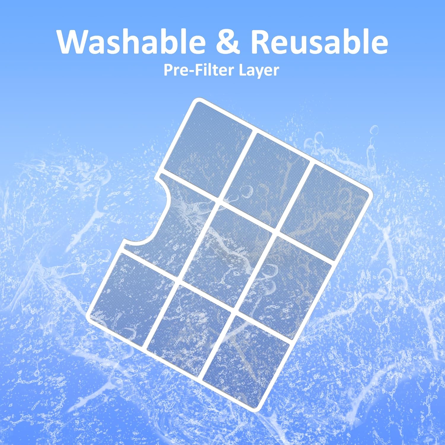 AROVEC Pre-Filter Mesh Dust Filter for AroDry-P10 & P16 Dehumidifier and Air Purifier, Washable, Reusable, White