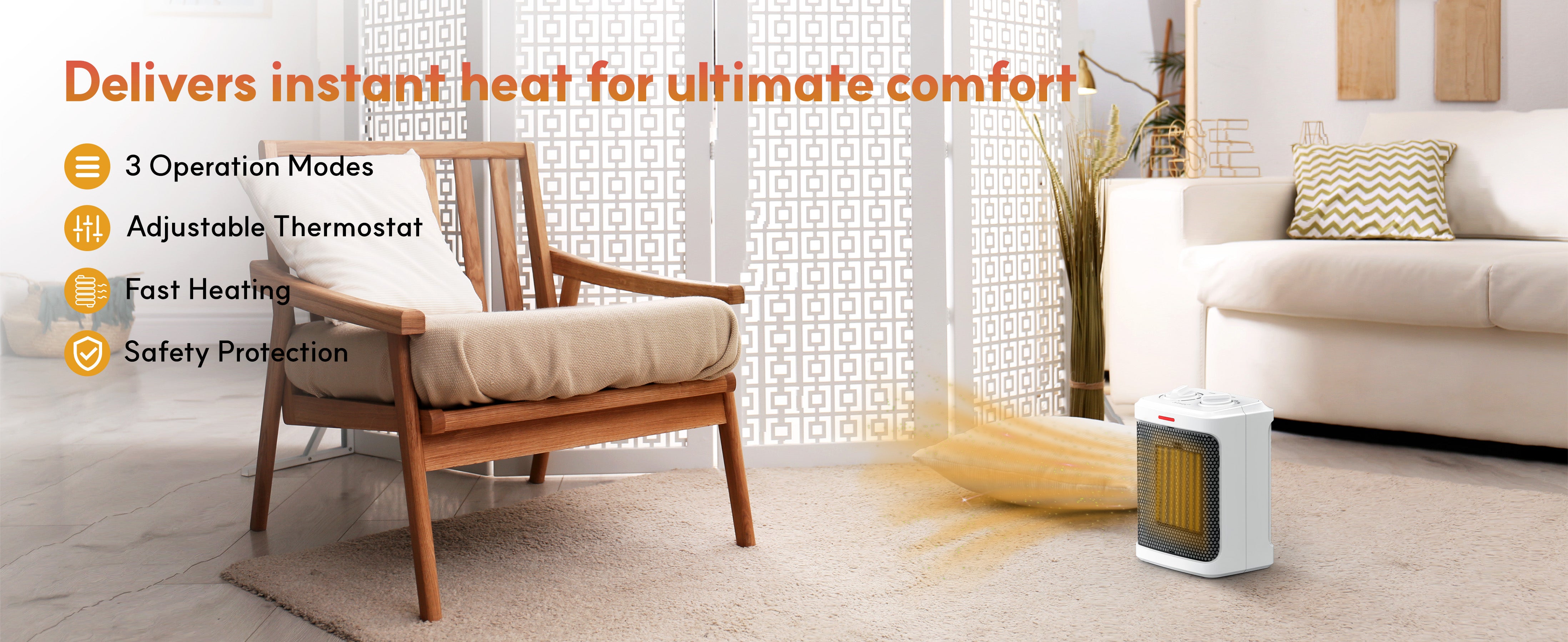 AROVEC 1800W Ceramic Space Heater, AVHT-FC180N