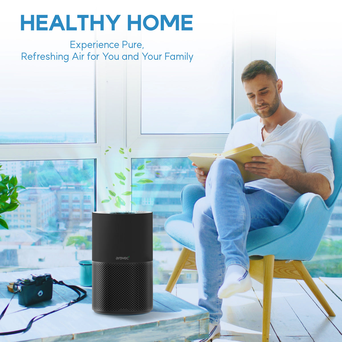 AROVEC Air Purifier for Home Bedroom , Apex300B