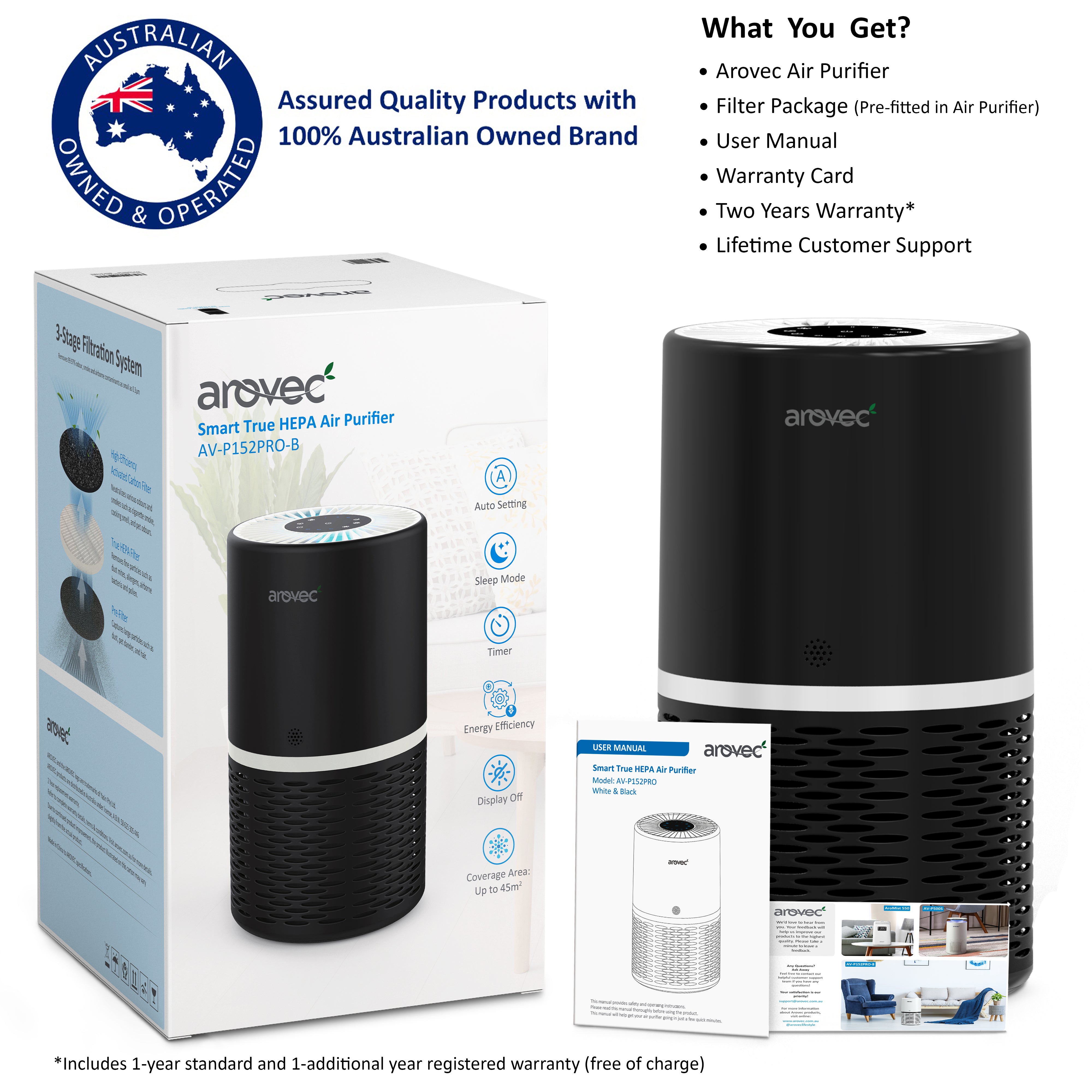 Levoit LV-H132 Air Purifier with True HEPA Filter for Smoke