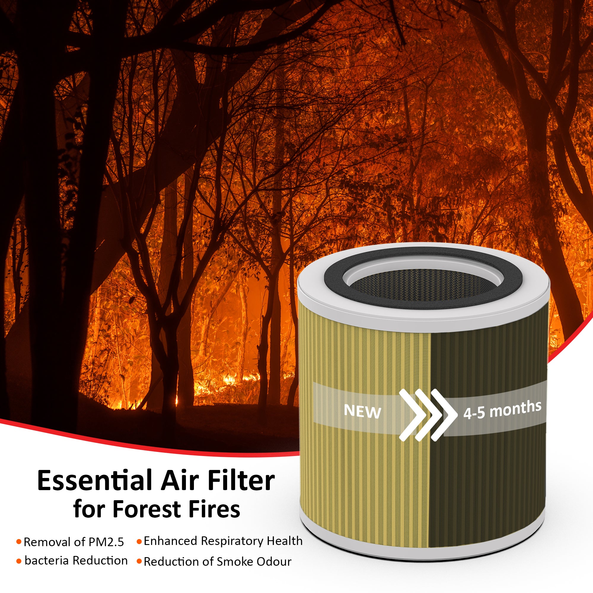 AROVEC AV-P152PRO-RFA Genuine Allergy Replacement Filter