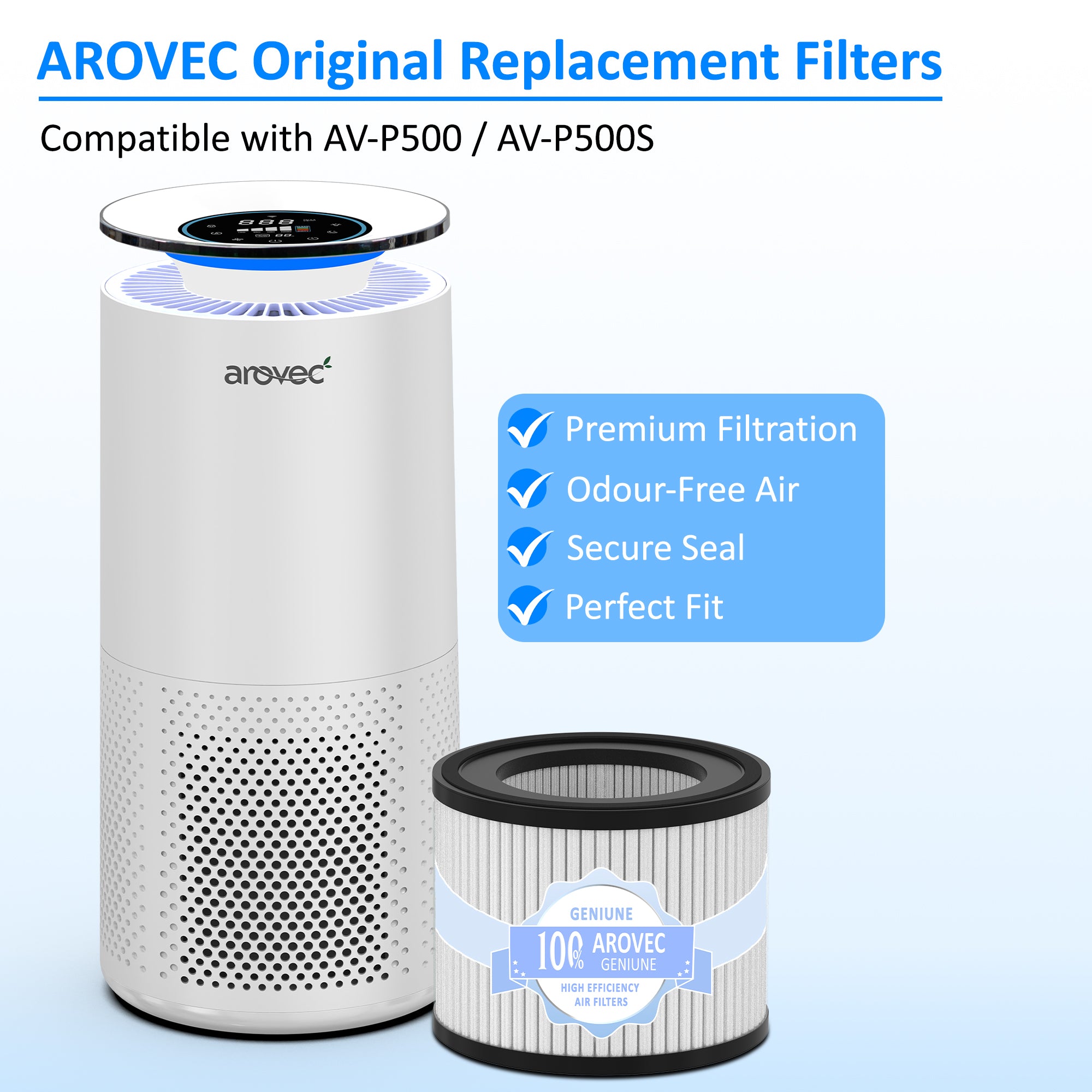 AROVEC AV-P500- Genuine Replacement Filter