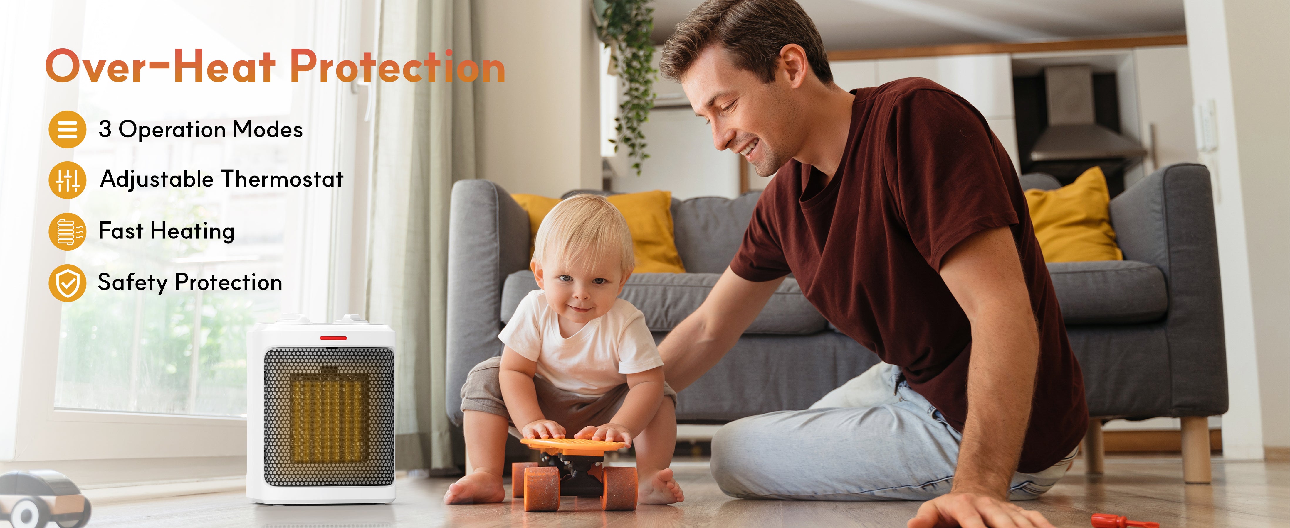 AROVEC 1800W Ceramic Space Heater, AVHT-FC180N