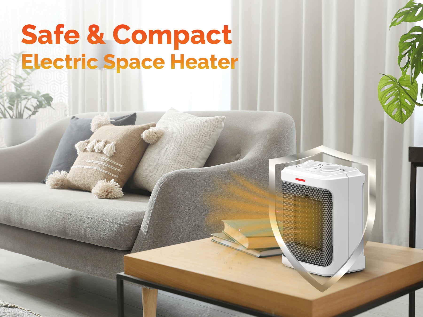AROVEC 1800W Ceramic Space Heater, AVHT-FC180N