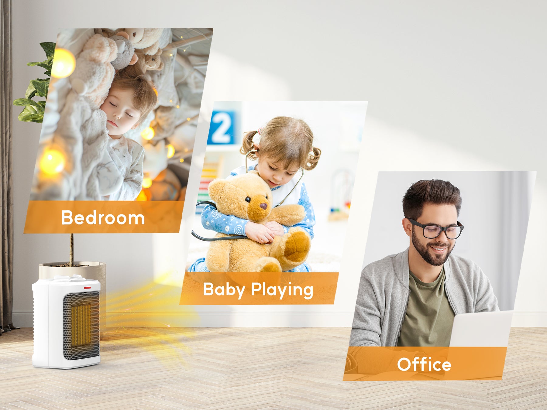 AROVEC 1800W Ceramic Space Heater, AVHT-FC180N