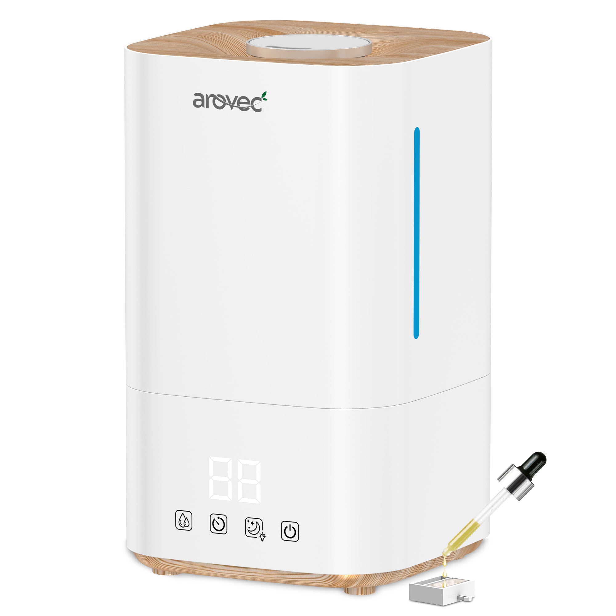 AROVEC Ultrasonic Top-Fill Cool Mist Humidifier, AroMist-TF4