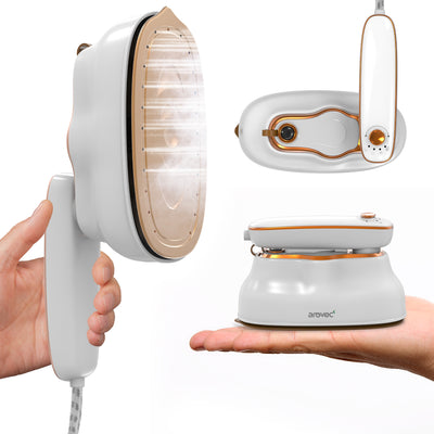 Arovec Clothes Steamer, 2-in-1 Iron & Hand Steamer, with 200ml Water Tank