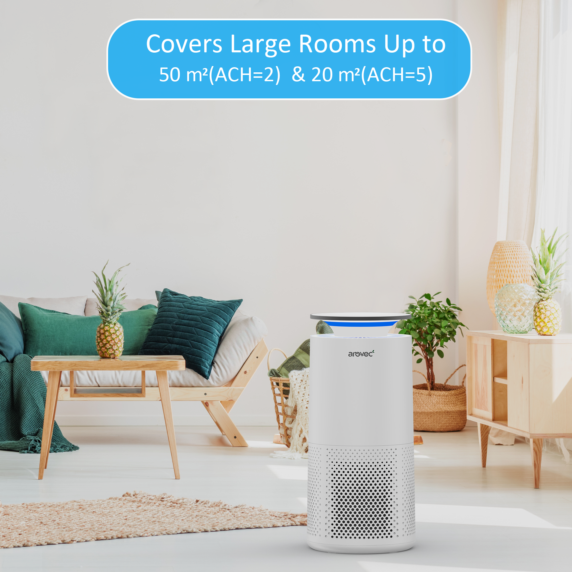 AROVEC Smart Plus True HEPA Air Purifier, AV-P500S