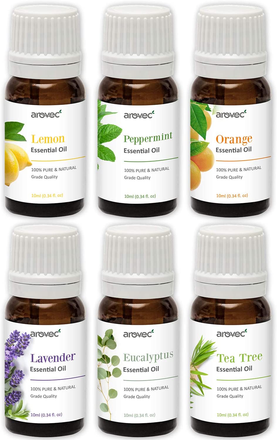 AROVEC 100% Pure & Natural Essential Oils